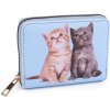 Peněženka Charm Kompaktní dětská peněženka blankytná motiv dvou koček