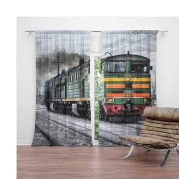 Sablio Závěs Lokomotiva: 2ks 140x250cm – Hledejceny.cz