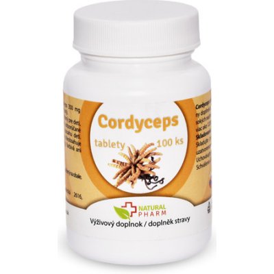 Natural Pharm cordyceps extrakt 350 mg 100 tablet
