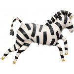 PartyDeco Fóliový balónekZebra 115x85 cm – Zboží Dáma