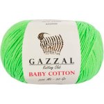 Příze Baby Cotton Gazzal 3427 neon zelená Gazzal – Hledejceny.cz