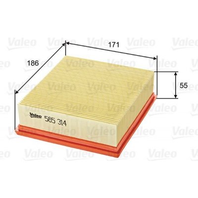 Vzduchový filtr VALEO 585314 – Hledejceny.cz