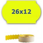 CDRmarket ETRL-26x12-yellow cenové etikety do kleští signální žluté 26 mm x 12 mm 900 ks – Zboží Dáma