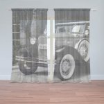Sablio Záclony Černobílý veterán: 2ks 150x250cm – Hledejceny.cz