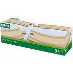 Brio 33342 Dlouhé zatáčky, 170 mm, 4 ks – Zboží Dáma