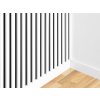 Woodele Simple na černém filcu 30 x 270 cm Bílý 1ks