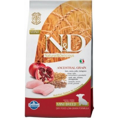 N&D Ancestral Grain Puppy Mini Chicken & Pomegranate 2,5 kg – Zboží Mobilmania