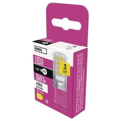 Emos LED žárovka Classic JC G9 2,5 W 32 W 350 lm neutrální bílá – Hledejceny.cz