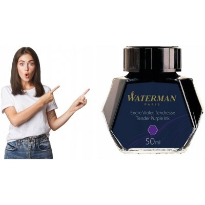 Waterman 1507/7510640 lahvičkový inkoust fialový – Sleviste.cz