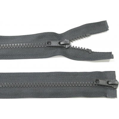 Kostěný zip no.5 rozepínací dvoucestný 85cm tmavě šedý – Hledejceny.cz