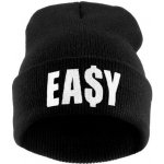 Blingstar zimní čepice beanie Easy dollar $ black/white B578 – Hledejceny.cz