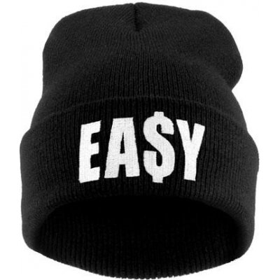 Blingstar zimní čepice beanie Easy dollar $ black/white B578 – Hledejceny.cz