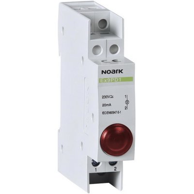 Noark 230V AC/DC, 1 červená LED Ex9PD1r 230V AC/DC /102433/ – Zboží Mobilmania