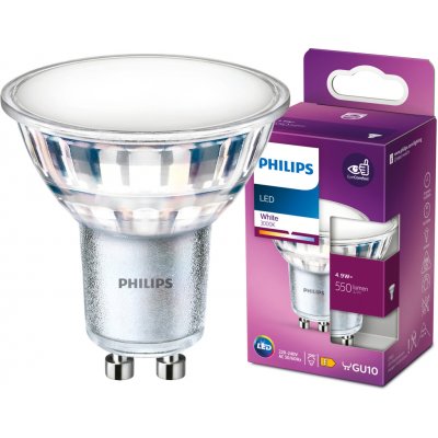 Philips Halogenová LED žárovka GU10 PAR16 4.9W 550 lm 3000K teplá bílá – Hledejceny.cz