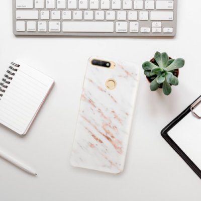 Pouzdro iSaprio - Rose Gold Marble - Huawei Y6 Prime 2018 – Zbozi.Blesk.cz