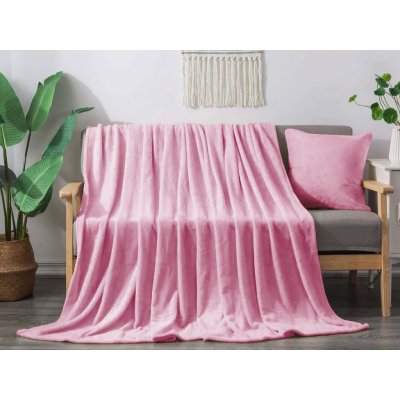 XPOSE Mikroplyš deka Exclusive růžová 130x180 – Zboží Mobilmania
