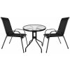 Zahradní sestava Gardlov 20707 Balkonový set stůl + 2 židle černý