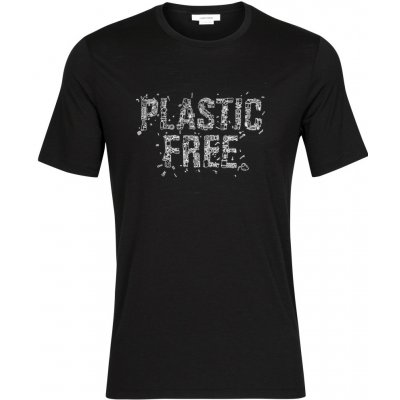 Icebreaker Men's Merino Tech Lite II Short Sleeve T-Shirt Plastic Free 0A56KV001 pánské tričko black