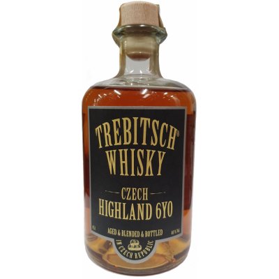 TREBITSCH Czech Highland Blended Whisky 6y 40% 0,5 l (holá láhev)