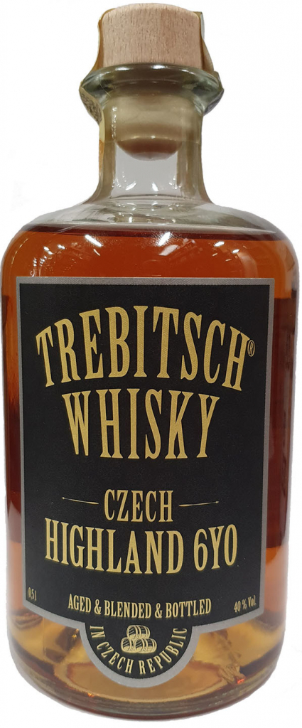 TREBITSCH Czech Highland Blended Whisky 6y 40% 0,5 l (holá láhev)