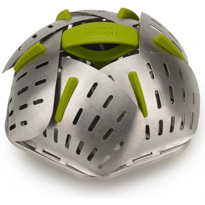 JOSEPH JOSEPH Napařovač Bloom Steel 45033, nerez/zelený – Zboží Dáma