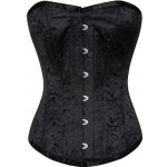 Korzety.cz brokátový korzet stahovací korzet pro malé poprsí na společenské události pro pas Černý – Hledejceny.cz