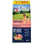 Ontario Adult Large Beef & Rice 20 kg – Sleviste.cz
