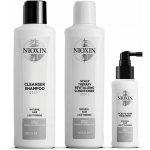 Nioxin System 1 Cleanser šampon 150 ml + System 1 Cleanser šampon 150 ml + System 1 Scalp Revitaliser kondicionér 50 ml System 1 Scalp Treatment Pro jemné a chemicky neošetřené vlasy dárková sada – Sleviste.cz