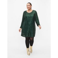 Zizzi Koktejlové šaty M59218A Zelená