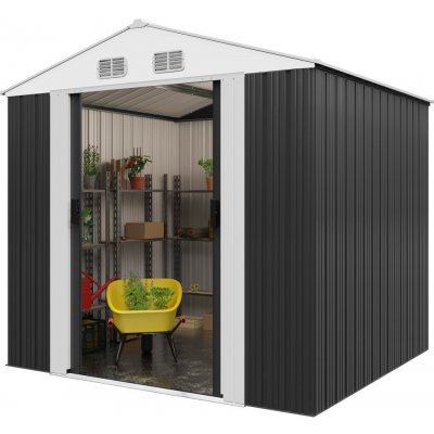 Gardebruk 990743 Zahradní domek na nářadí XXL antracitový – Zboží Mobilmania