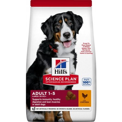 Hill's Science Plan granule pro dospělé psy velkých plemen s kuřecím 18 kg – Hledejceny.cz
