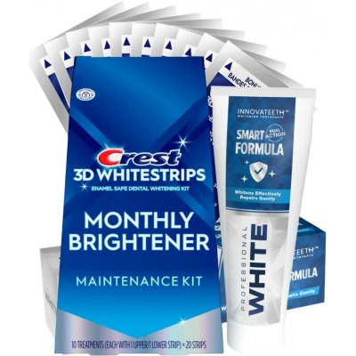 Crest 3D White Monthly Brightener bělící pásky 20 ks – Sleviste.cz