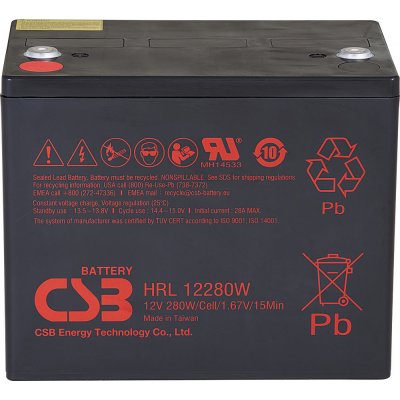 CSB 12V 75Ah HRL12280W – Zboží Mobilmania