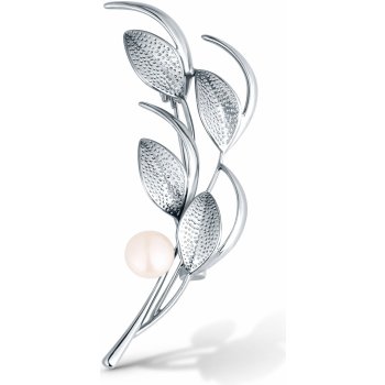 JwL Luxury Pearls Slušivá brož s pravou perlou JL0844