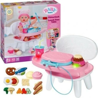 BABY born Interaktivní KRMÍCÍ STOLEK Pro panenku 36/43cm Světlo Zvuk – Sleviste.cz