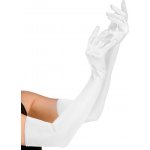 Rukavice saténové bílé dlouhé 60 cm 95385 – Zboží Dáma