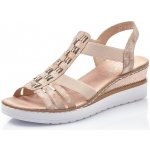 Rieker Sandály V3822 31 Růžová – Zboží Dáma