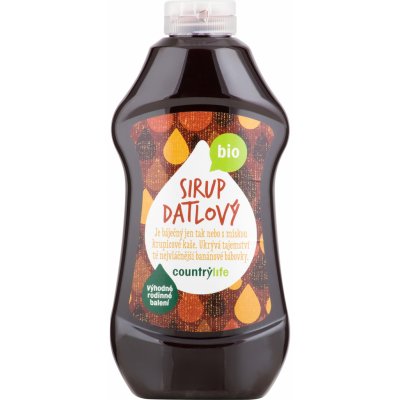 Country Life Bio Datlový sirup 874 ml – Zboží Dáma