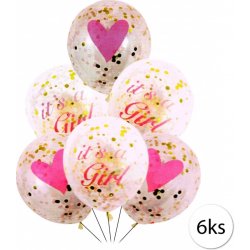 FunPlay 5866 Konfetové balóny na Babyshower růžová