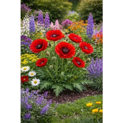 Mák velkokvětý 'Indian Chief' 1 ks – Sleviste.cz