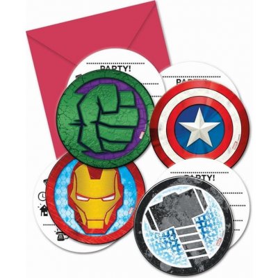 Procos EKO Pozvánky a obálky Avengers Marvel – Zboží Mobilmania