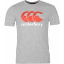 Canterbury Large Logo T Shirt Mens Grey