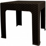 Mega Plast, plastový stůl BISTRO polyratan, 48 x 48 cm, wenge – Sleviste.cz