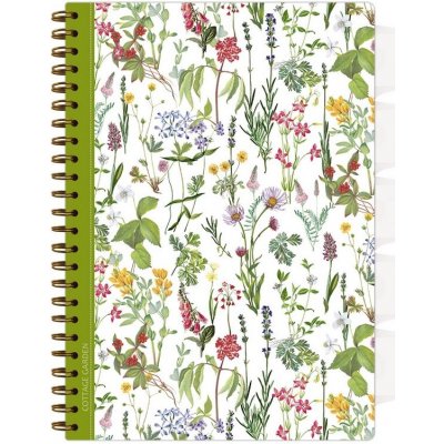 Argus Spirálový sešit s rozdružovačem A4 Cottage Garden – Zbozi.Blesk.cz