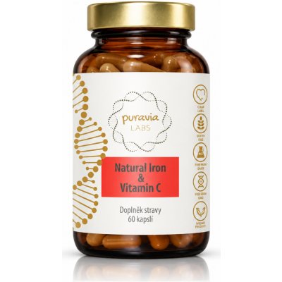 Puravia labs Přírodní železo a acerola 60 kapslí – Hledejceny.cz