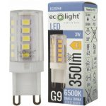 Eco Light LED žárovka G9 3W 3500Lm studená bílá EC20744 – Sleviste.cz