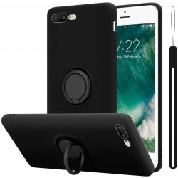 Cadorabo pouzdro pro Apple iPhone 7 PLUS / 7S PLUS / 8 PLUS Ochranný kryt v černé barvě Pouzdro na mobilní telefon TPU obal kryt