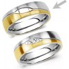 Prsteny SILVEGO Ocelový snubní prsten pro muže LE BLANC RRC2051-M