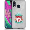 Pouzdro a kryt na mobilní telefon Samsung Pouzdro Head Case Samsung Galaxy A40 ZNAK LIVERPOOL FC OFFICIAL GEOMETRIC WHITE