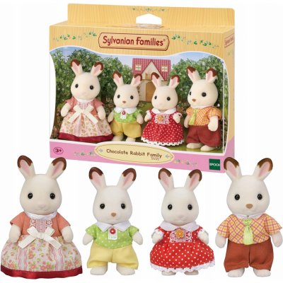 Sylvanian Families Rodina "chocolate" králíků nová